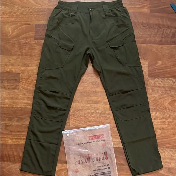 Olive Green Men's Cargo tactical Pants - Picture 1 of 16